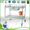 BDT201 Two layer stainless steel surgical tool trolley